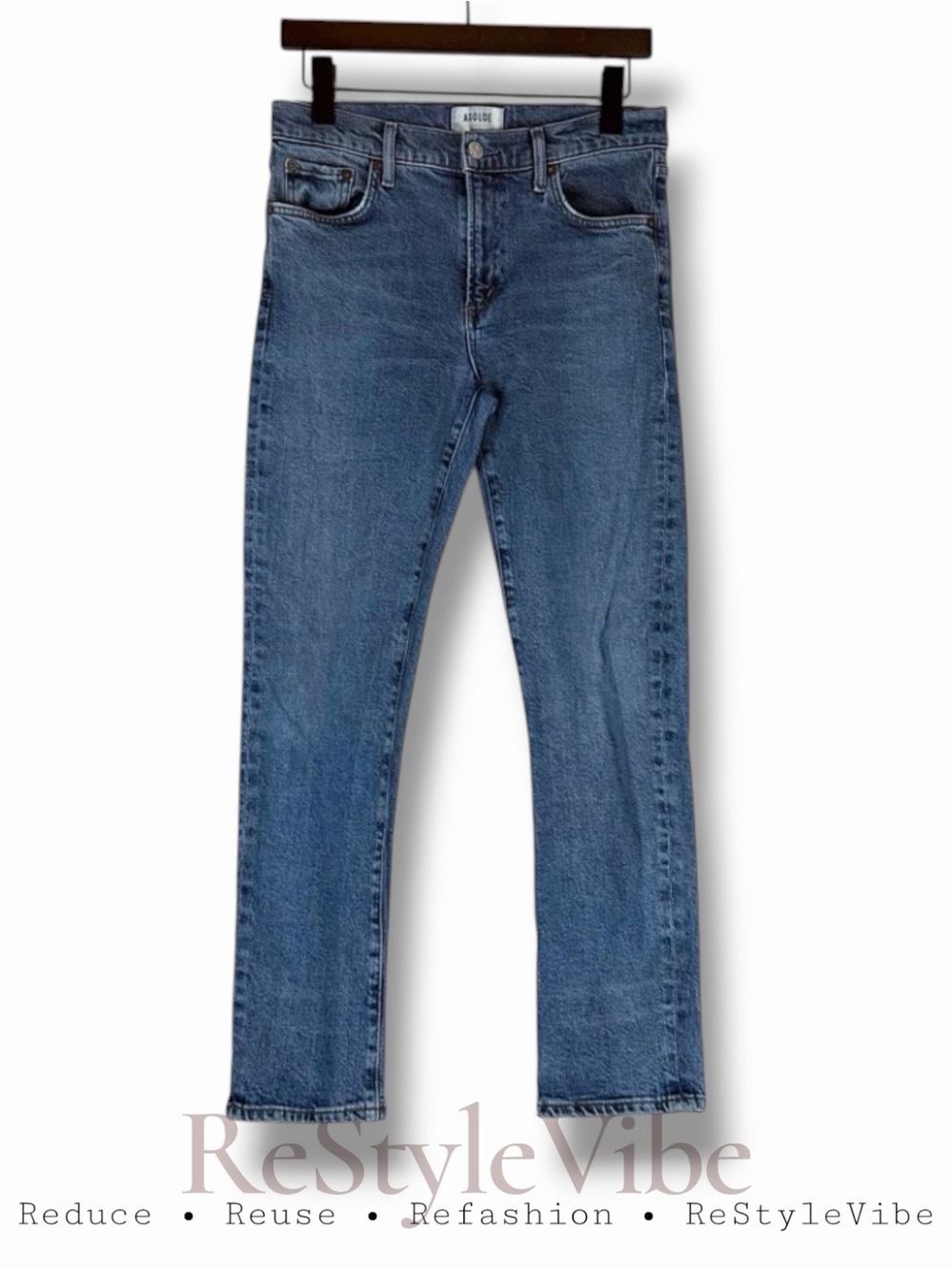 AGOLDE Women’s Size 28 Denim Jeans High Rise Straight Ankle Slim Fit Stretch